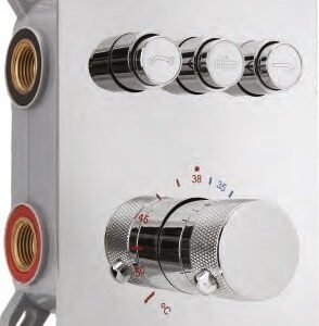 Somany Thermostatic 3 Way DV BDY WH Exp Part