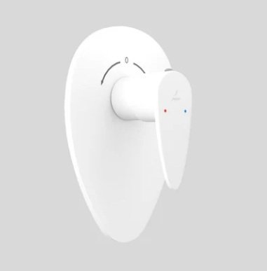 Jaquar 4-Way Divertor for Concealed Fitting with Built-In Non-Return Valves with Divertor Handle - White Matt