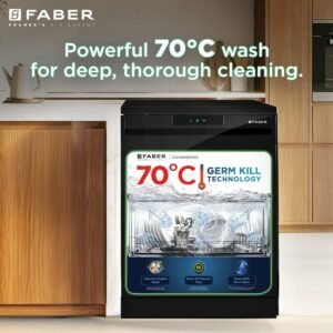 Faber – Dishwasher Ffsd 6PR 14 S BK Digital – Stand Alone – 117.0737.650