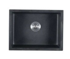 Bath Sense Quartz Bathsense - Quartz Sink 24x18x8 Black
