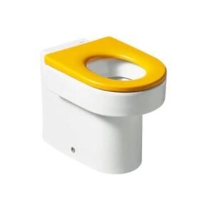 Roca Happening Baby Back To Wall WC with Dual Outlet Options, Fixing Accessories, Size: 270x415x310 mm, P Trap - 165 mm, White - RS347115000