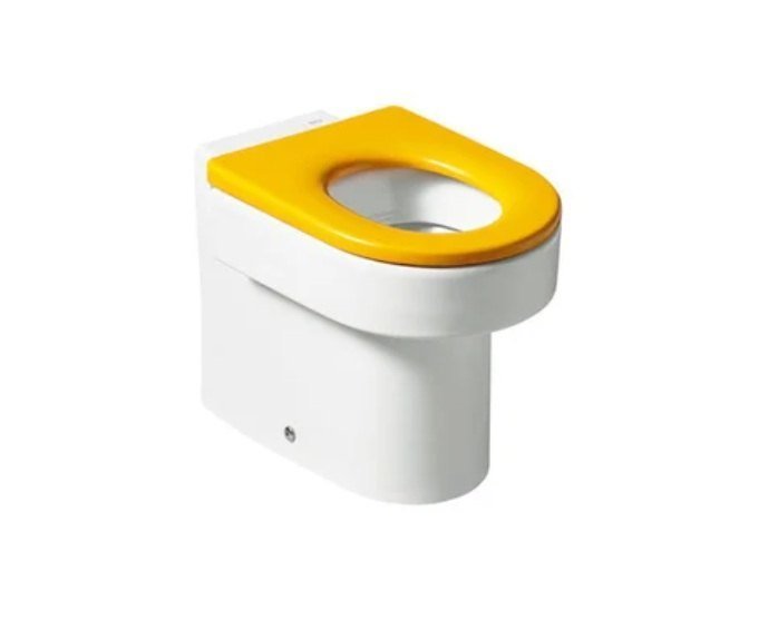 Roca Happening Baby Back To Wall WC with Dual Outlet Options, Fixing Accessories, Size: 270x415x310 mm, P Trap - 165 mm, White - RS347115000