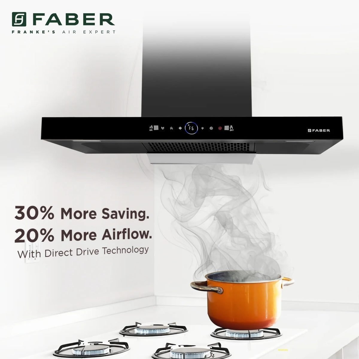 Faber – Hood Dazzle Bldc IN HC SC FL BK 90 – 1500 M3/H – 325.0727.859 - Image 12