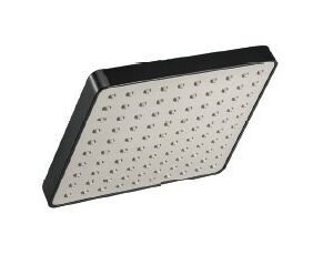 Bathsense 6" ABS Shower (square) w/o Arm Graphite Black - PSOH208SBK
