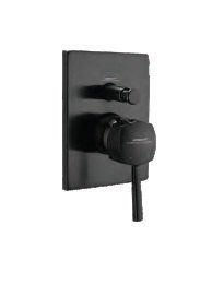 Somany Diamante Exposed Part for High Flow Diverter-BLK