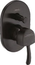 Somany Arizona Exposed Part for High Flow Diverter-BLK