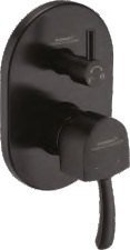 Somany Arizona Exposed Part for Regular Diverter-BLK
