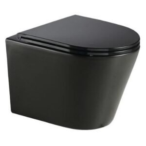 Somany Eiffel Plus Matt Black S. Flush Wall Hung WC