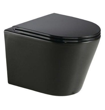 Somany Eiffel Plus Matt Black S. Flush Wall Hung WC