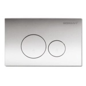 Somany Primus Press Panel Round Chrome Shiny