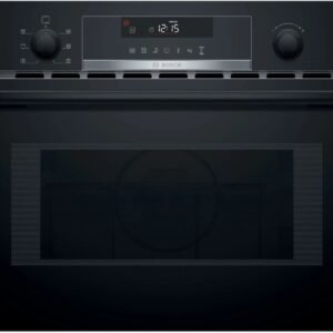 Bosch - CMA585MB0I - Series 6 Built-In Microwave, Hot-Air + Grill, Turntable, Auto Programs, Black Finish - 454 x 594 x 570 mm