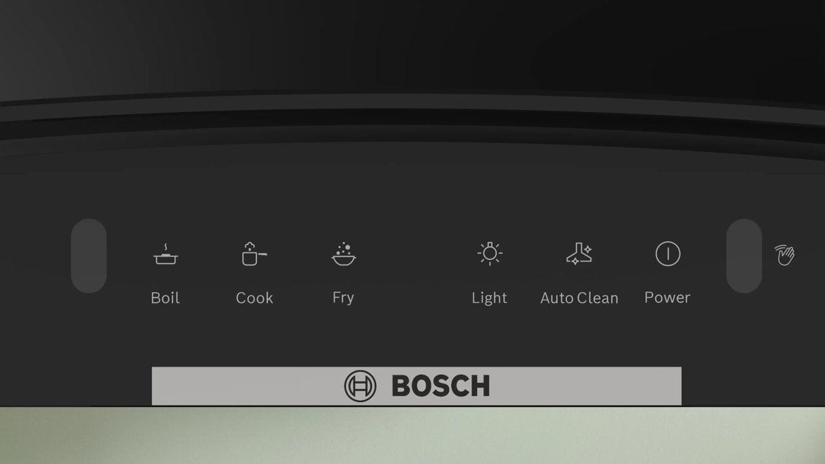 Bosch - DWA68IJ60I - Wall Hood 60 Cm, Curved-Glass, 1200 M /H - 460 x 591 x 500 mm - Image 3