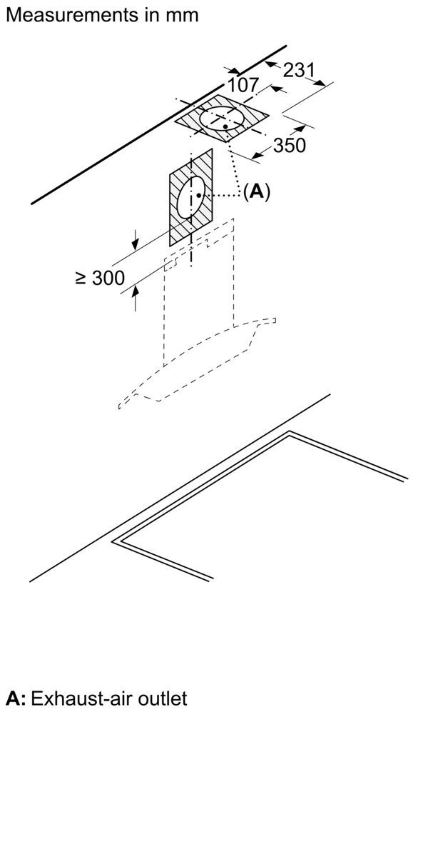 Bosch - DWA68IJ60I - Wall Hood 60 Cm, Curved-Glass, 1200 M /H - 460 x 591 x 500 mm - Image 7