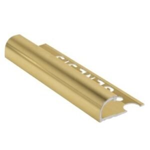 EAQ100.86 - 10mm Aluminium Quadrant Trim 2.5m - Bright Brass