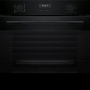 Bosch - HUA717BA0I - Series 4 Built-in Oven with Added Steam Function, 60 x 60 cm, Black