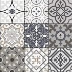 Metro Bizzare Grey Designer Tile 600 x 600 mm