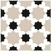 Metro Folk Diamond Designer Tile 600 x 600 mm