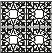 Metro Fresco Black Designer Tile 600 x 600 mm