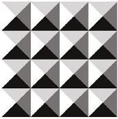 Metro Illusion Black Designer Tile 600 x 600 mm