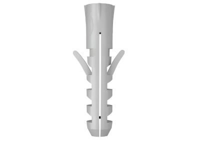 PVC 40MM WALL PLUG WHITE (GRIPPER) 8MM