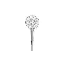 Roca Touch-T Round Hand Shower Set with 3 Functions and Flexible PVC Hose, 133 Mm, Chrome