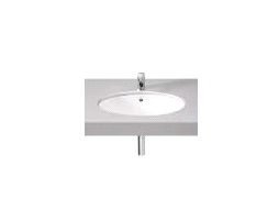 Roca Berna Oval Under Counter Basin with Fixing Accessories, Size: 560x420x180 Mm, White
