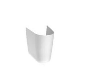 Roca Victoria Semi Pedestal with Fixing Accessories, Size: 215x295x345mm, White