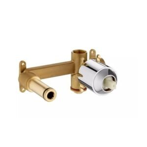 Roca Concealed Body for Wall Mounted Pillar Tap, Chrome