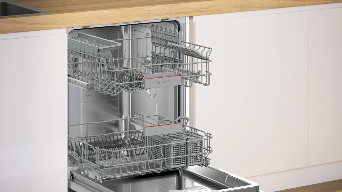 Bosch - SMI4IKS00I - Series 4 Semi-Integrated Dishwasher, 60 Cm, 14-Place Settings, Stainless Steel, Ecosilence Drive, 6 Programmes Incl. Auto/Eco/Express/Intensive, Home Connect, 9.5 L Water Use, 48 - Image 4
