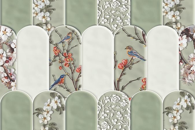 Somany Agen Mint Highlighter 01 Wall Tile 300 x 450 mm (South Plant - Sirazee)