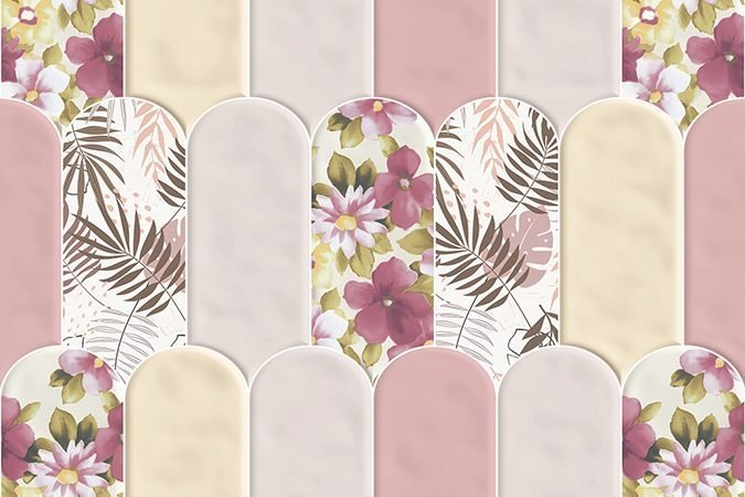 Somany Agen Pink Highlighter 01 Wall Tile 300 x 450 mm (South Plant - Sirazee)