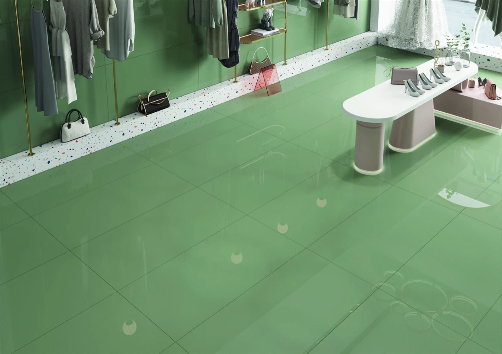 Somany FB Dazel Kota Green Polished Floor & Wall Tile 600 x 1200 mm (North Plant - Morbi) - Image 2