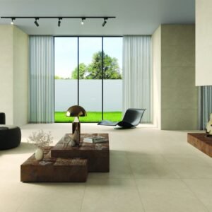Somany Grande Colorato Crema Gritstone Matt Floor & Wall Tile 600 x 1200 mm (North Plant - Morbi)