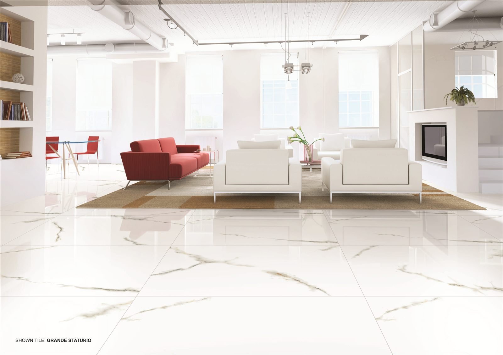 Somany Grande Staturio Polished Floor & Wall Tile 600 x 1200 mm (South Plant - TT)