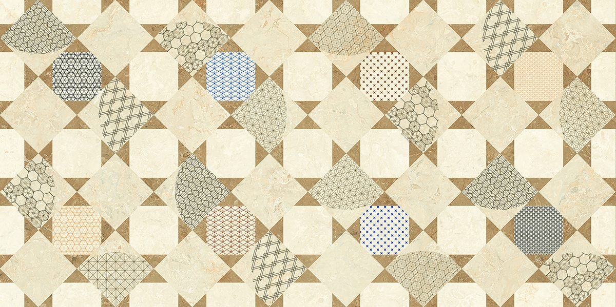 Somany Grande Valor Verbier Beige Decor Polished Floor & Wall Tile 600 x 1200 mm (South Plant - TT) - Image 2