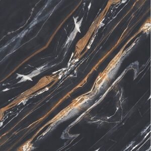 Somany Nueva Stellar Black Polished Floor & Wall Tile 600 x 600 mm (North Plant - Kadi)