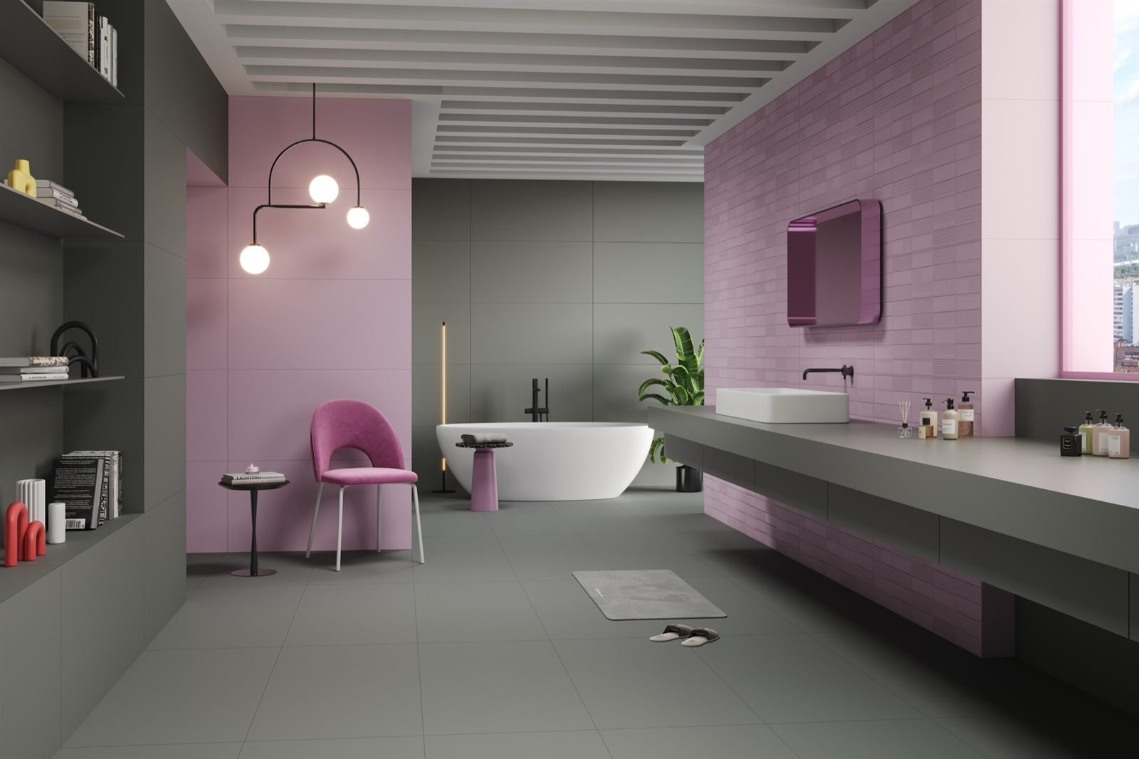 Somany Tones Roseate Cabina Glossy Wall Tile 600 x 1200 mm (North Plant - Morbi) - Image 2